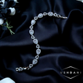 Amorina - Rhodium Plated Zircon Bracelet